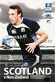 Scotland v New Zealand 2010 rugby  Programmes